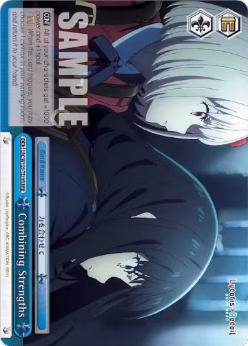 Combining Strengths (RRR) (LRC/W105-TE19R RRR), Lycoris Recoil — Weiß Schwarz card price