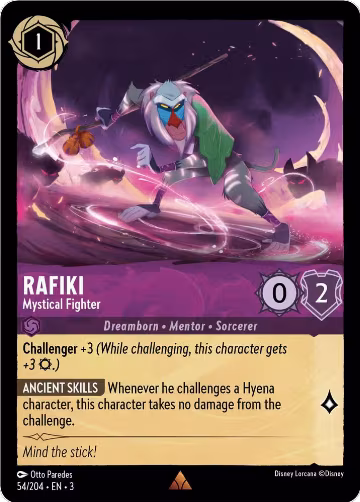 Rafiki - Mystical Fighter (54/204), Into the Inklands — Lorcana card price