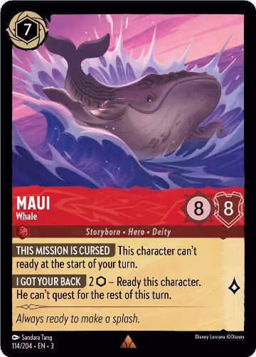 Maui - Whale (114/204), Into the Inklands — Lorcana card price