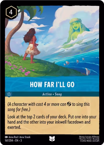 How Far I'll Go (161/204), Into the Inklands — Lorcana card price