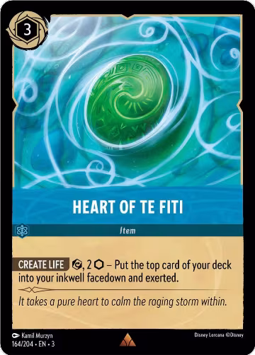 Heart of Te Fiti (164/204), Into the Inklands — Lorcana card price