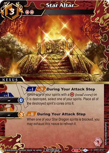 Star Altar (Event Pack Vol. 4) (ST01-013), Launch & Event Promos — Battle Spirits card price