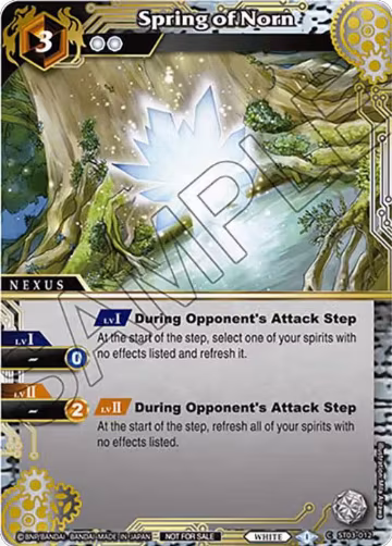 Spring of Norn (Finalist Card Set Vol. 4) (ST03-012), Launch & Event Promos — Battle Spirits card price