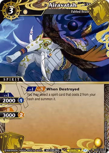 Airavatah (Finalist Card Set Vol. 4) (ST04-003), Launch & Event Promos — Battle Spirits card price