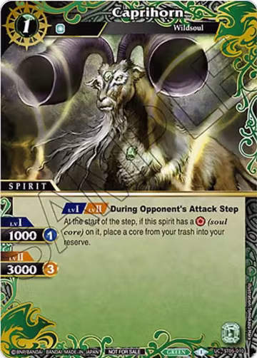 Caprihorn (Finalist Card Set Vol. 4) (ST05-010), Launch & Event Promos — Battle Spirits card price