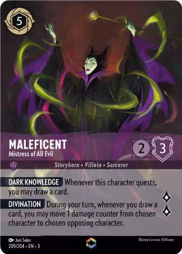 Maleficent - Mistress of All Evil (Enchanted) (209/204), Into the Inklands — Lorcana card price