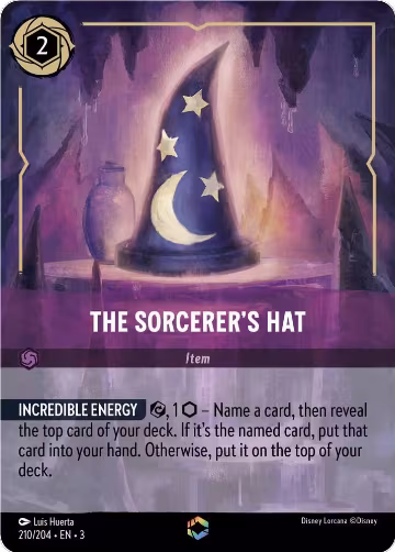 The Sorcerer's Hat (Enchanted) (210/204), Into the Inklands — Lorcana card price