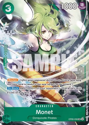 Monet (Event Pack Vol. 3) (OP05-036), One Piece Promotion Cards — One Piece card price