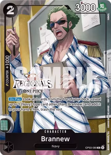 Brannew (Online Regional 2024) [Participant] (OP03-089), One Piece Promotion Cards — One Piece card price