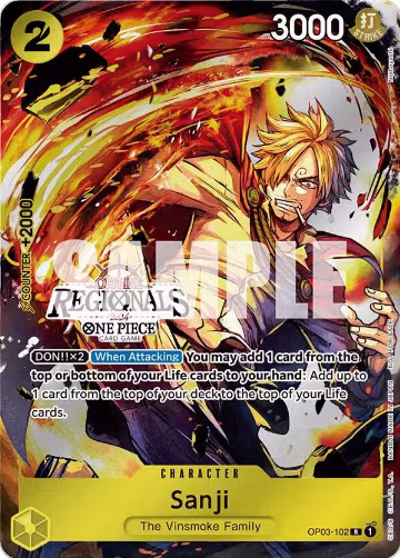 Sanji (Offline Regional 2024) [Participant] (OP03-102), One Piece Promotion Cards — One Piece card price