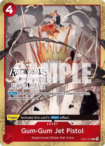Gum-Gum Jet Pistol (Offline Regional 2024) [Finalist] (ST01-015), One Piece Promotion Cards — One Piece card price