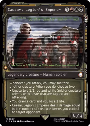 Caesar, Legion's Emperor (Showcase) (Surge Foil) (867), Universes Beyond: Fallout — Magic card price