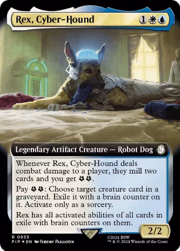 Rex, Cyber-Hound (Extended Art) (Surge Foil) (955), Universes Beyond: Fallout — Magic card price