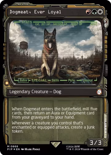 Dogmeat, Ever Loyal (Showcase) (Surge Foil) (868), Universes Beyond: Fallout — Magic card price