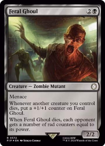 Feral Ghoul (Surge Foil) (572), Universes Beyond: Fallout — Magic card price