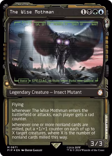 The Wise Mothman (Showcase) (Surge Foil) (871), Universes Beyond: Fallout — Magic card price