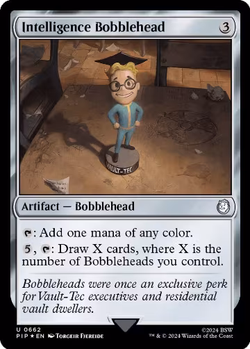 Intelligence Bobblehead (Surge Foil) (662), Universes Beyond: Fallout — Magic card price