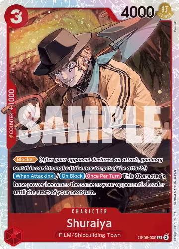 Shuraiya (OP06-009), Wings of the Captain — One Piece card price