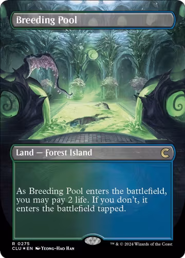 Breeding Pool (Borderless) (275), Ravnica: Clue Edition — Magic card price