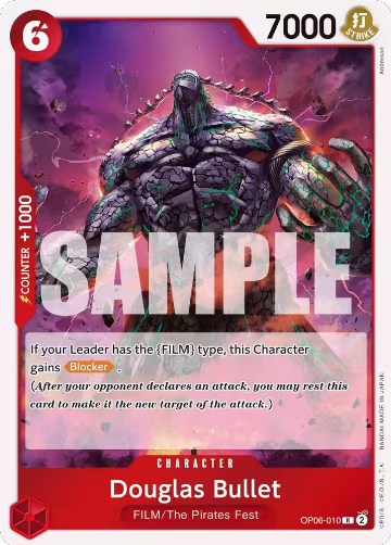 Douglas Bullet (OP06-010), Wings of the Captain — One Piece card price