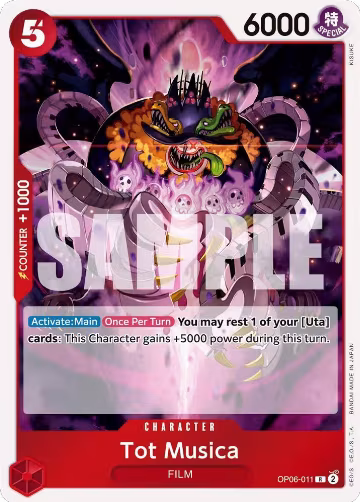 Tot Musica (OP06-011), Wings of the Captain — One Piece card price