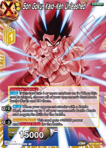 Son Goku, Kaio-Ken Unleashed (BT24-082), Beyond Generations — DB Super card price