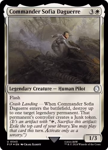 Commander Sofia Daguerre (Surge Foil) (543), Universes Beyond: Fallout — Magic card price