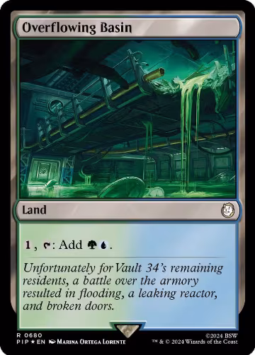 Overflowing Basin (Surge Foil) (680), Universes Beyond: Fallout — Magic card price