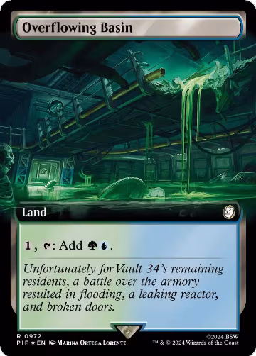 Overflowing Basin (Extended Art) (Surge Foil) (972), Universes Beyond: Fallout — Magic card price