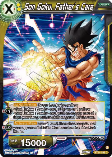 Son Goku, Father's Care (BT24-086), Beyond Generations — DB Super card price