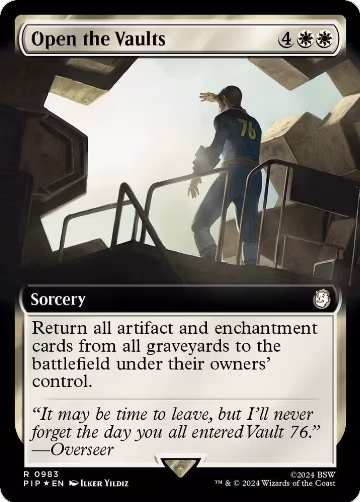 Open the Vaults (Extended Art) (Surge Foil) (983), Universes Beyond: Fallout — Magic card price
