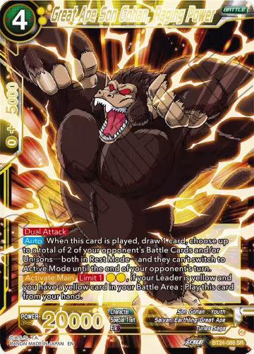 Great Ape Son Gohan, Raging Power (BT24-088), Beyond Generations — DB Super card price
