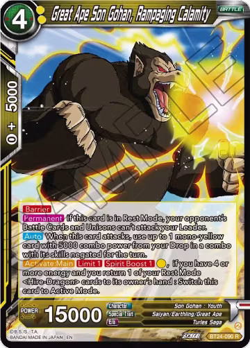 Great Ape Son Gohan, Rampaging Calamity (BT24-090), Beyond Generations — DB Super card price