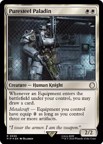 Puresteel Paladin (Surge Foil) (698), Universes Beyond: Fallout — Magic card price