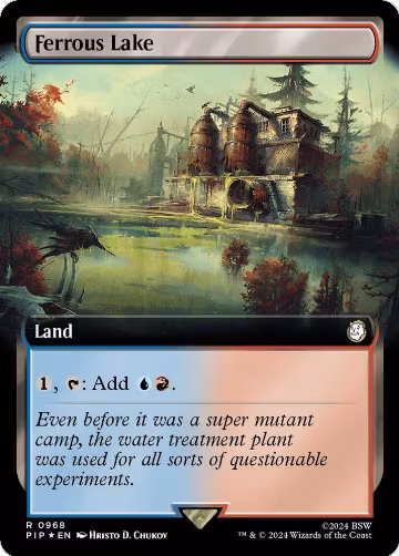 Ferrous Lake (Extended Art) (Surge Foil) (968), Universes Beyond: Fallout — Magic card price