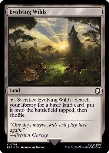 Evolving Wilds (Surge Foil) (791), Universes Beyond: Fallout — Magic card price