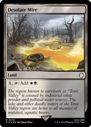 Desolate Mire (Surge Foil) (674), Universes Beyond: Fallout — Magic card price