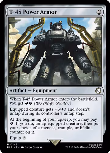 T-45 Power Armor (145), Universes Beyond: Fallout — Magic card price