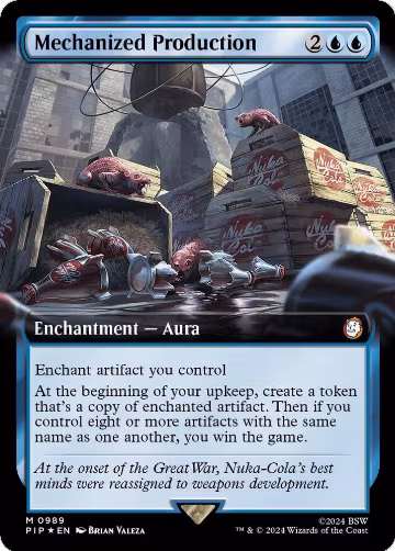 Mechanized Production (Extended Art) (Surge Foil) (989), Universes Beyond: Fallout — Magic card price