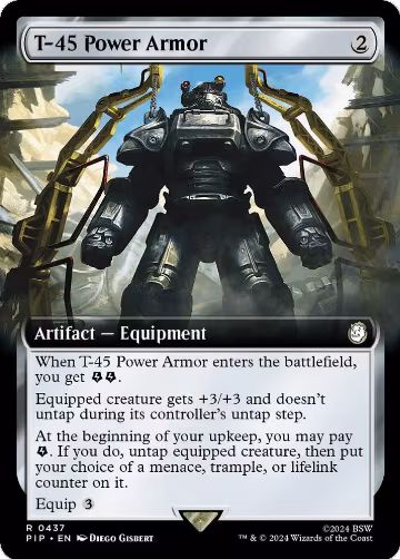 T-45 Power Armor (Extended Art) (437), Universes Beyond: Fallout — Magic card price