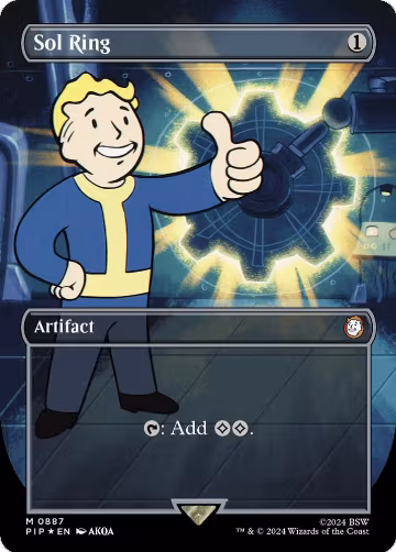 Sol Ring (Borderless) (Surge Foil) (887) — card price