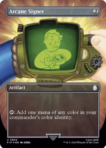 Arcane Signet (Borderless) (Surge Foil) (884) — card price