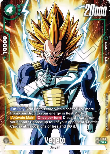 Vegeta - FB01-096 (Alternate Art) (FB01-096), Awakened Pulse — DB Fusion card price