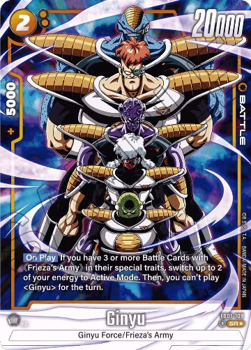 Ginyu - FB01-109 (Alternate Art) (FB01-109), Awakened Pulse — DB Fusion card price