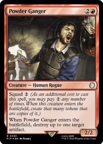 Powder Ganger (Surge Foil) (593), Universes Beyond: Fallout — Magic card price
