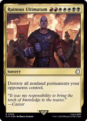 Ruinous Ultimatum (Surge Foil) (748), Universes Beyond: Fallout — Magic card price