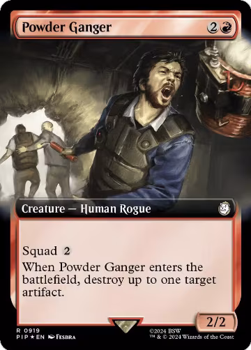 Powder Ganger (Extended Art) (Surge Foil) (919), Universes Beyond: Fallout — Magic card price