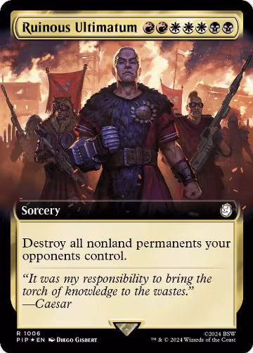 Ruinous Ultimatum (Extended Art) (Surge Foil) (1006), Universes Beyond: Fallout — Magic card price