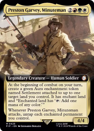 Preston Garvey, Minuteman (Extended Art) (425), Universes Beyond: Fallout — Magic card price