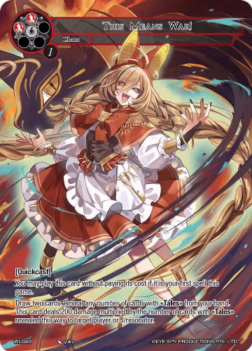 This Means War! (WL049), Promo Cards — Force of Will card price